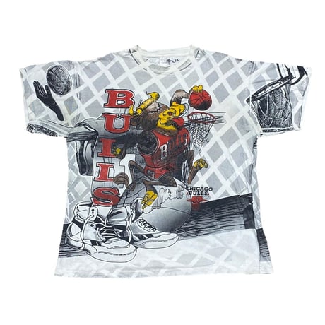 CHICAGO BULLS ALL OVER PRINT TEE OKINA XL 6142