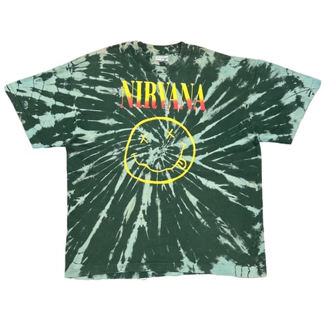 NIRVANA SMILE BOOTLEG GREEN TIE DYE XL 9112
