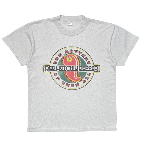 DONATED TO AIDS RED HOT CHILI PEPPER CIRCLE LOGO GREY FITS XL 8967
