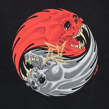 METALLICA PUSHEAD REBEL YING YANG SKULL GIANT XL 8697