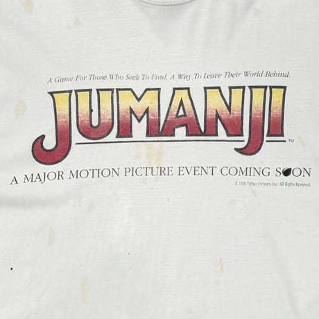 JUMANJI 1996 MOVIE PROMO WHITE XL 3435