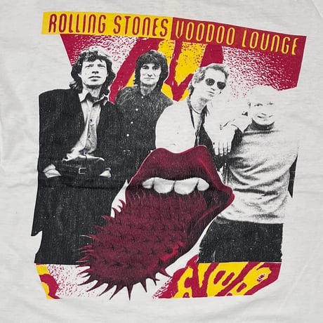 ROLLING STONES VOODOO LOUNGE 1994 SPIKE TONGUE BOOTLEG WHITE XL 9702