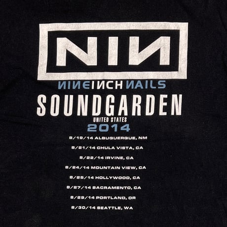 NINE INCH NAILS x SOUNDGARDEN UNITED STATES TOUR FITS XL 3523