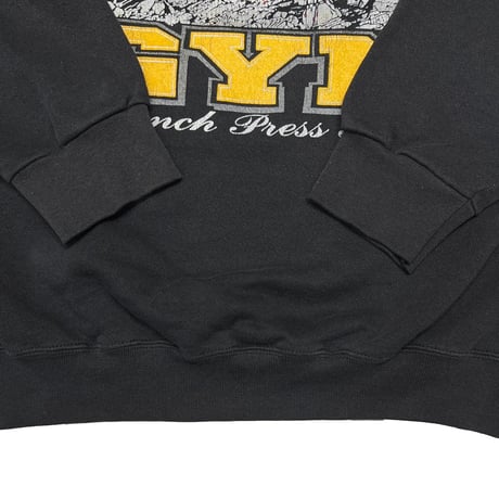 LORD'S GYM HIS PAIN YOUR GAIN CREWNECK SWEAT BLACK FITS LARGE 2891