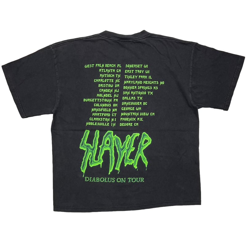 ミュージシャン Slayer Diabolus On Tour T-Shirt SLAYER DIABOLUS ON TOUR TULTEX XL 1823 | greatL