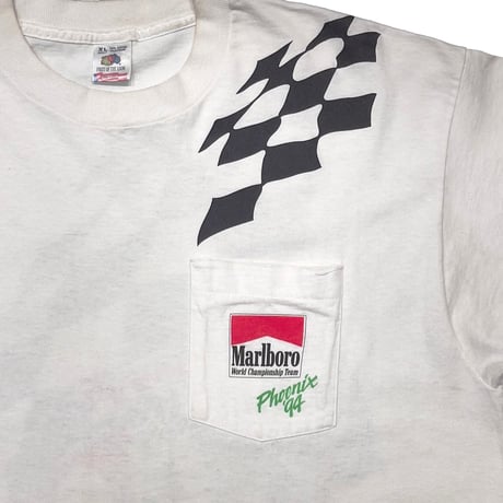 MARLBORO PHOENIX '94 WORLD CHAMPIONSHIP POCKET TEE WHITE FRUIT OF THE LOOM XL 7659