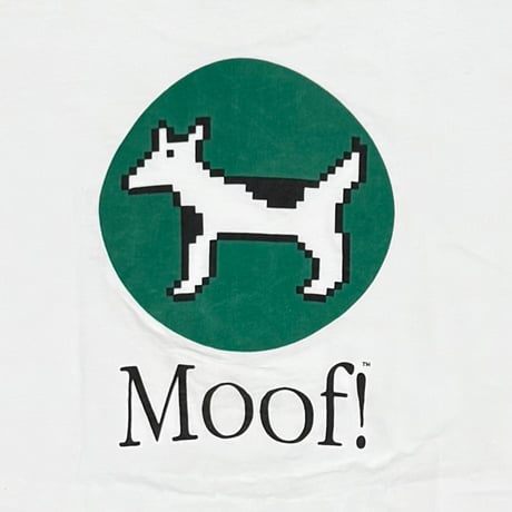 Apple Moof! dogcow SMALL LOGO WHITE Hanes XL 8403