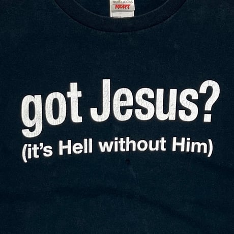 OLD&VINTAGE got Jesus ? FRUIT OF THE LOOM LARGE 3681