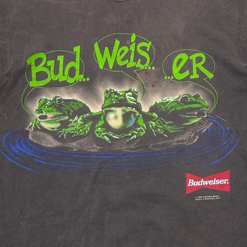トップス Budweiser 3FROGS YOUR PAD MINE? DELTA XL Budweiser 1995 3FROGS YOUR PAD ON MINE? DELTA L
