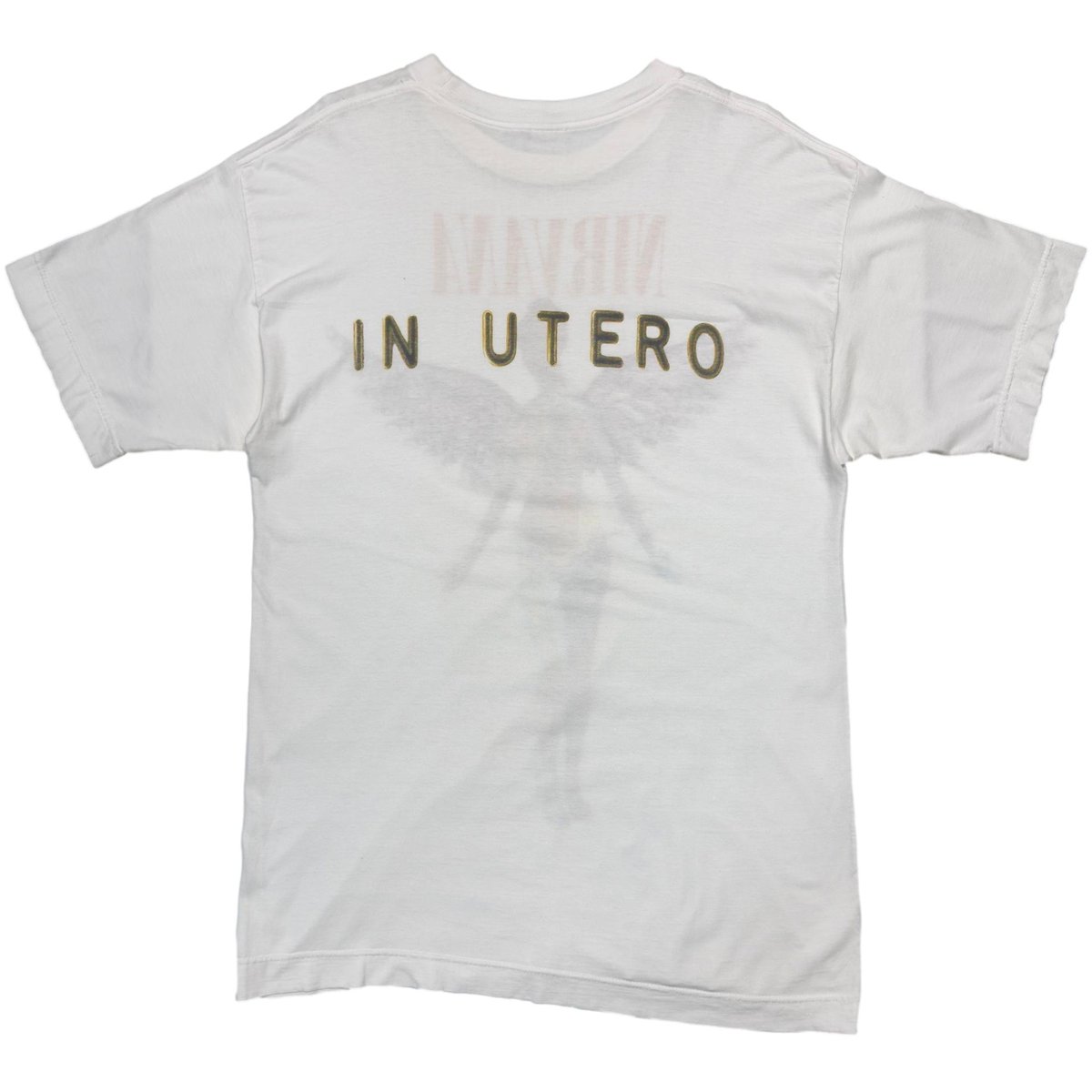 NIRVANA IN UTERO 1993 WHITE BRIGHT GREEN XL 888