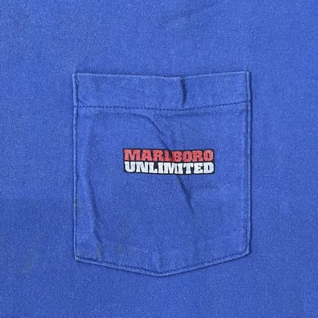 Marlboro UNLIMITED COYOTE POCKET TEE BLUE FITS L-XL 9