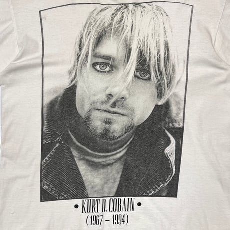 NIRVANA KURT COBAIN MEMORIAL WHITE anvil LARGE 2626