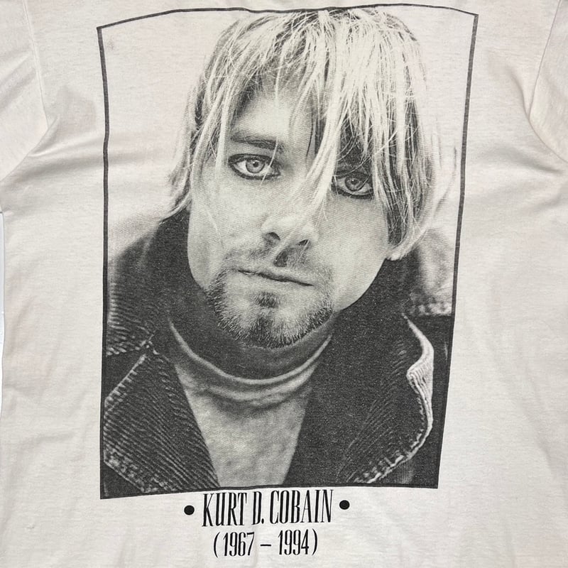 NIRVANA KURT COBAIN MEMORIAL WHITE anvil LARGE  