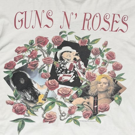 GUNS N' ROSES SKIN 'N BONES WORLD TOUR 1993 WHITE EURO FITS XL 4249
