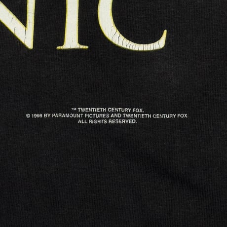 TITANIC MOVIE PROMO BLACK FITS XL 2676
