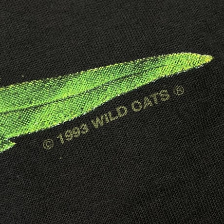 WEED SKULL L/S HOODED TEE 1993 WILD OATS  XL 4079
