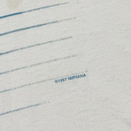 NIRVANA 1997 NOTE WHITE FRUIT OF THE LOOM LARGE 3046
