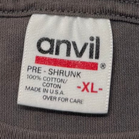 NIRVANA TEXT LOGO WITH SMILE CHARCOAL ANVIL XL 7897