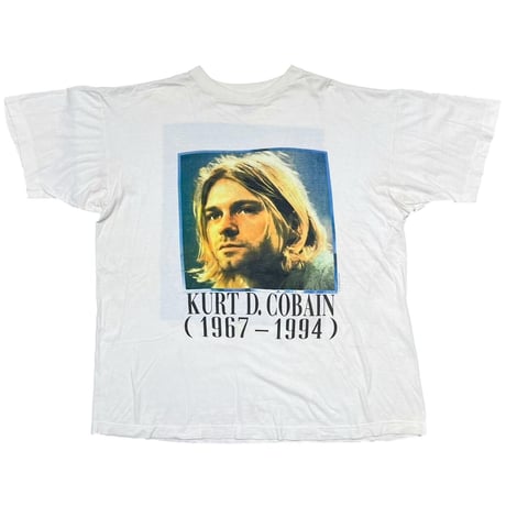 NIRVANA KURT COBAIN MEMORIAL ADULT WHITE BG TAG XL 8418