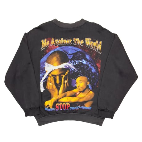 2PAC ALL EYES ON ME HE WILL BE GREATLY MISSED RAP DESIGN CREWNECK SWEAT LARGE 3208