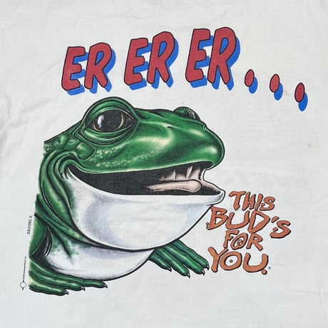 Budweiser 1995 FROGS CROAK WHITE DELTA XL 6585