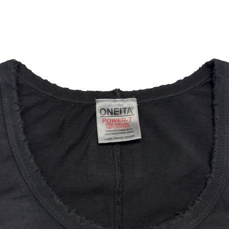 greatLAnd ORIGINAL ONEITA ANTI CASTE CLUNKER TANK TOP BLACK