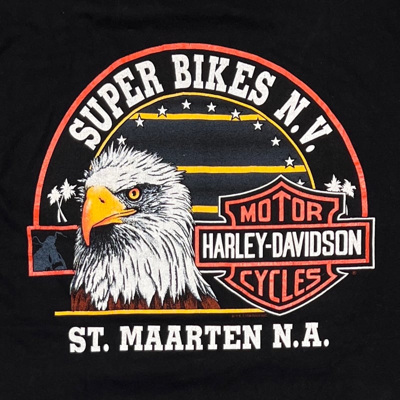 HARLEY DAVIDSON 1993 BLUE FLAME EMBLEM SUPER BI