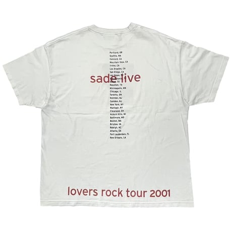 SADE LOVERS ROCK TOUR 2001 WHITE ALSTYLE 2XL 4122