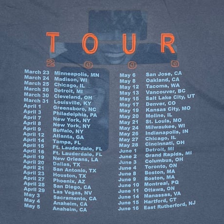 TINA TURNER 2000 TOUR TWENTY FOUR SEVEN SLATE BLUE XL 5100
