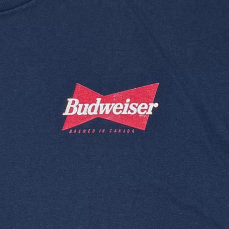 [MORE SALE] Budweiser FRONT LOGO BREWED IN CANADA NAVY HANES XL 5221