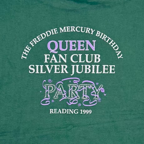 QUEEN 1999 FAN CLUB SILVER JUBILEE PARTY GREEN EURO LARGE 3856