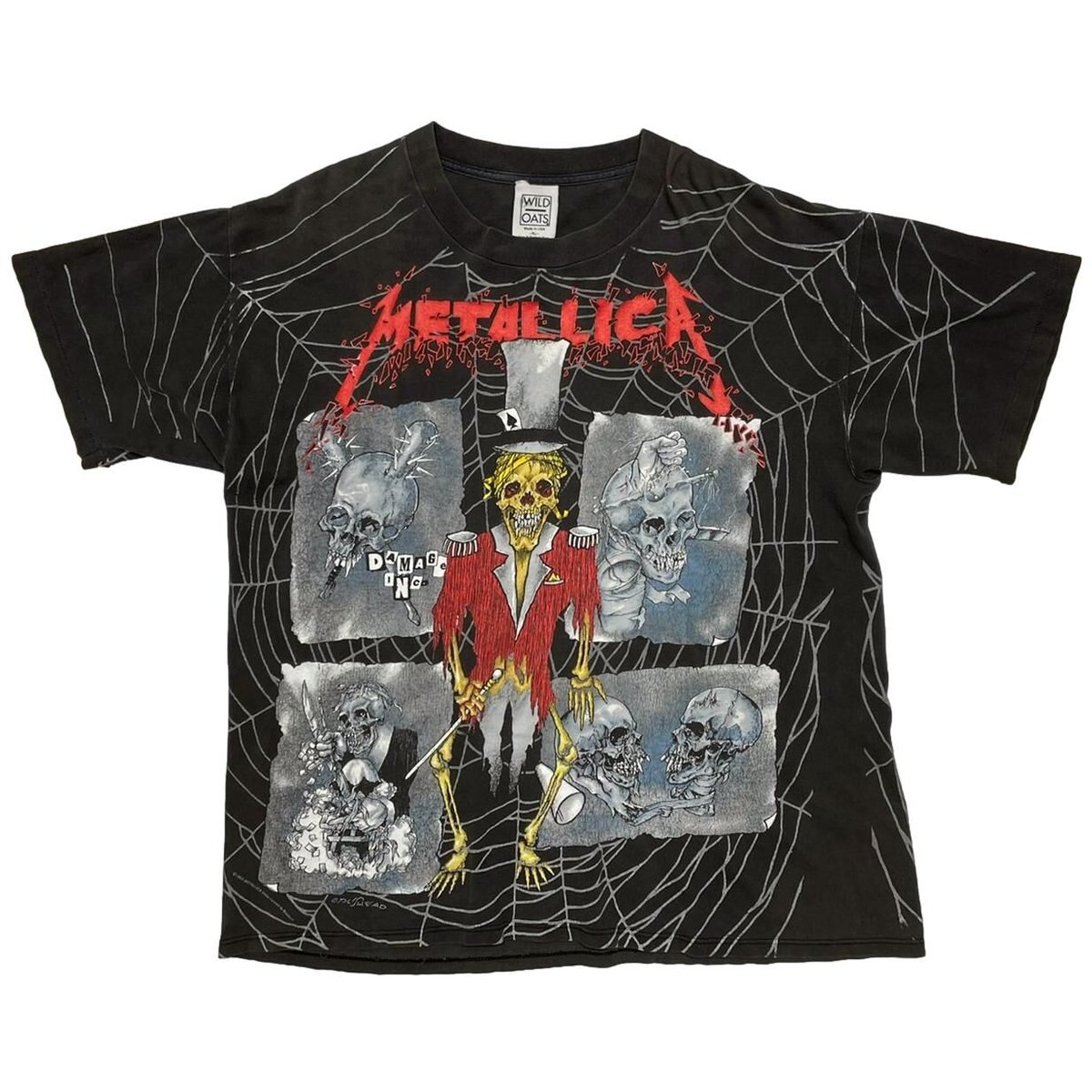 METALLICA PUSHEAD WILD OATS SPIDER WEB XL 6849