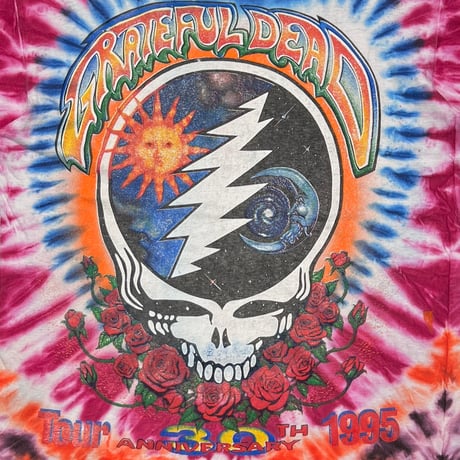 GRATEFUL DEAD SUMMER TOUR 1995 TIE DYE FITS XL 0806