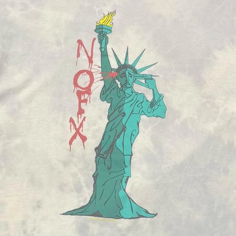 NOFX STATUE OF LIBERTY SUICIDE GREY TIEDYE M&O MEDIUM 4030