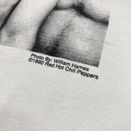 RED HOT CHILI PEPPERS 1990 MEMBER PHOTO by William Hames WHITE SOF TEE XL 0446