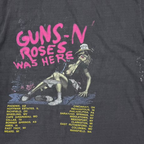 GUNS N' ROSES WAS HERE 1987 FITS XL 8050