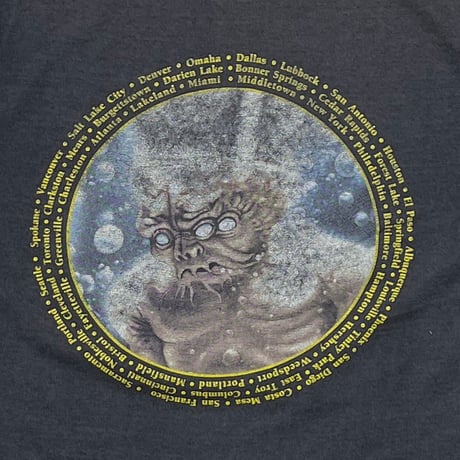 MEGADETH DOUBLE SIDE FRONT PURPLE SKULL BROCKUM MEDIUM 3194