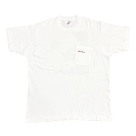 Marlboro man RED LINE SILHOUETTE RED LINE POCKET TEE WHITE 1 9971
