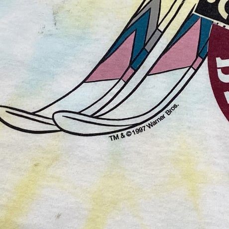 LOONEY TUNES 1997 BUGS BUNNY CALIFORNIA DOUBLE DIAMOND LS TIE DYE LARGE 6153