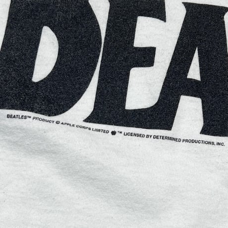 THE BEATLES LONLEY HEARTS LS WHITE FRUIT OF THE LOOM LARGE 9675