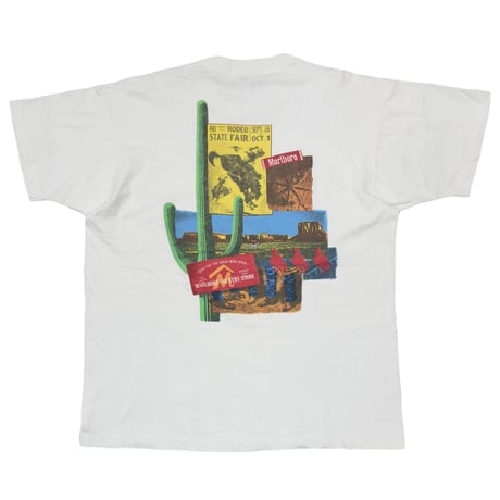 Marlboro CACTUS POCKET TEE WHITE FRUIT OF THE LOOM XL 1825