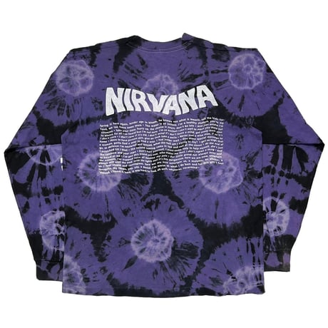 NIRVANA NEVERMIND BOOTLEG LS TIEDYE BLACK/PURPLE XL 6616