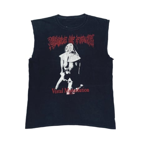 CRADLE OF FILTH 00s SLEEVELES VESTAL MASTURBATION FITS LARGE 4046