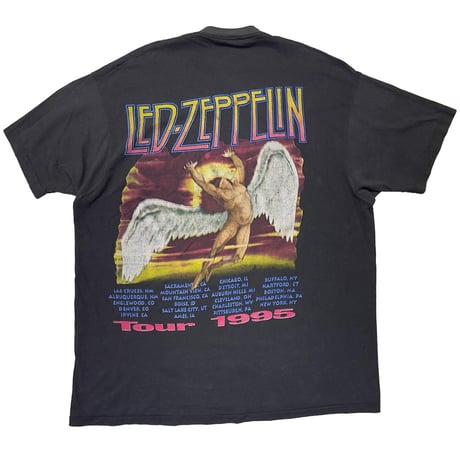 LED ZEPPELIN JIMMY PAGE & ROBERT PLANT WORLD TOUR 1995 FITS XL 5589