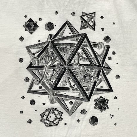 M.C.ESCHER 1991 OVP TEE WHITE FITS XL 0650