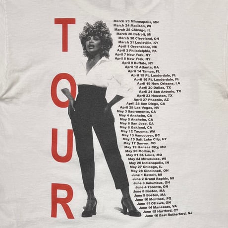 TINA TURNER TWENTY FOUR SEVEN WHITE GIANT MEDIUM 2569