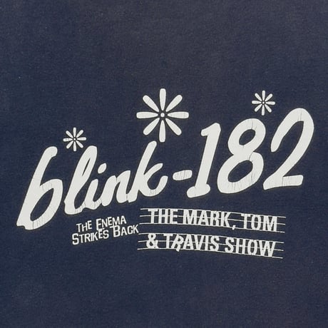 blink-182 HMV 333 YOUNG LS NAVY HANES MEDIUM 8409