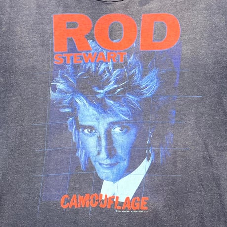 ROD STEWART 1984 CAMOUFLAGE HANES XL 4351