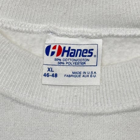 Apple COLOR TEXT LOGO CREWNECK SWEATSHIRT WHITE HANES XL 2978
