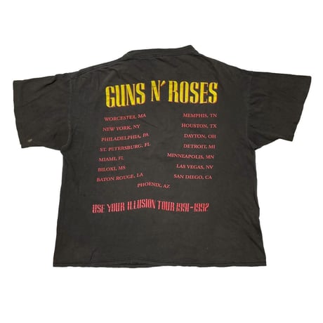 GUNS N' ROSES USE YOUR ILLUSION TOUR 1991-1992 FITS XL 7979